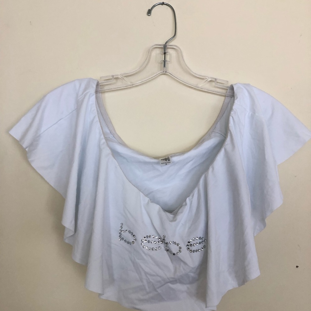 Bebe Rhinestone Swim Top // NWOT